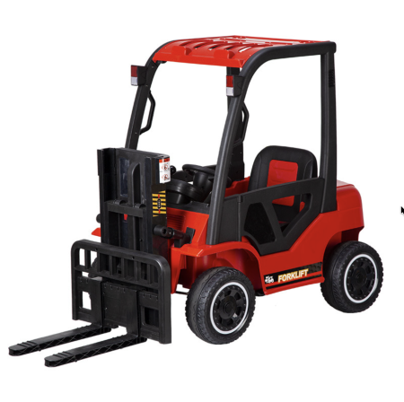Vehicule electrice - Motostivuitor Electric Copii 12V 2 Motoare 45W Furca Electrica Ridicare 10 kg DLS08 Rosu 2-6 Ani