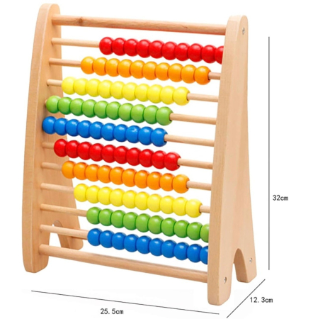 Numaratoare cu 10 randuri - Abac, din lemn [4]