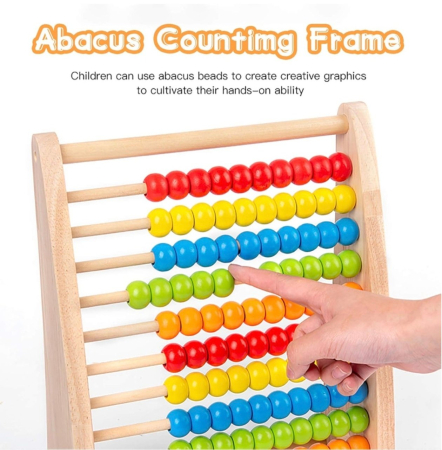 Numaratoare cu 10 randuri - Abac, din lemn [2]