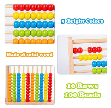 Numaratoare cu 10 randuri - Abac, din lemn [3]