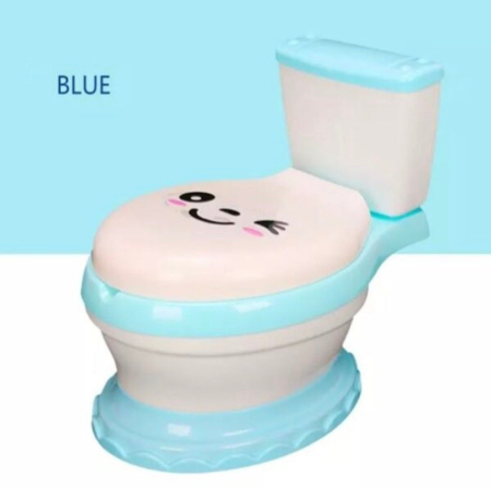 Olita educationala cu muzica, tip toaleta, cu reductor, bleu [2]