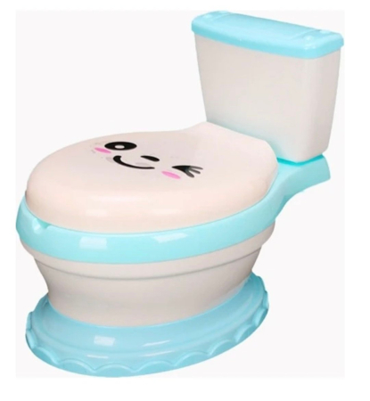 Olita educationala cu muzica, tip toaleta, cu reductor, bleu [7]