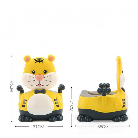 Olita muzicala ergonomica Happy Lion, galben [11]