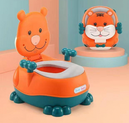 Olite si reductoare - Olita muzicala ergonomica Happy Tiger, portocaliu