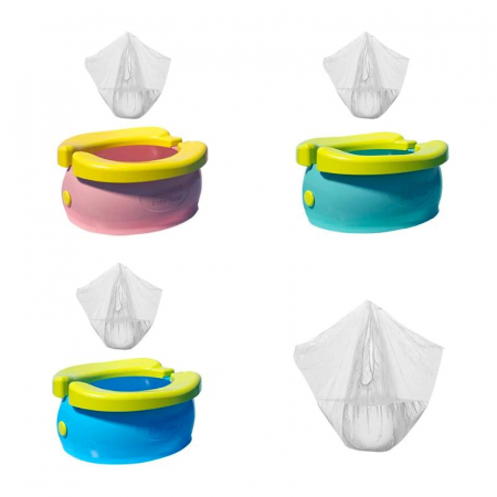 Olita portabila, de calatorie, Banana Travel Potty, roz - Krista® [12]