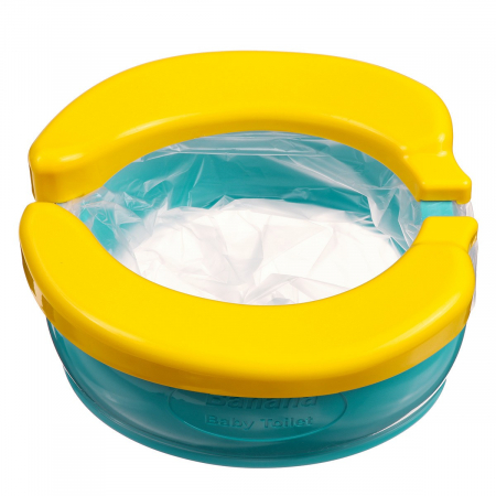 Olite si reductoare - Olita portabila, de calatorie, Banana Travel Potty, verde - Krista®