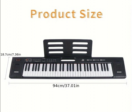 Orga cu Microfon si Incarcator la Priza – 61 Clape, 200 Tonuri si 200 Ritmuri [6]