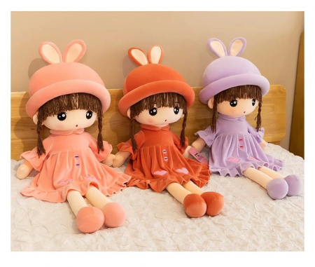 Papusa din plus, spune Tatal nostru, 45 cm, mov [5]