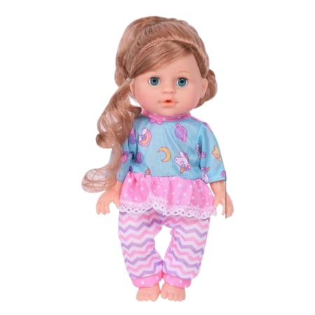 Jocuri si Jucarii - Papusa bebe interactiva Drink & Wet Baby, in limba romana, olita si accesorii, 28 cm, +18 luni