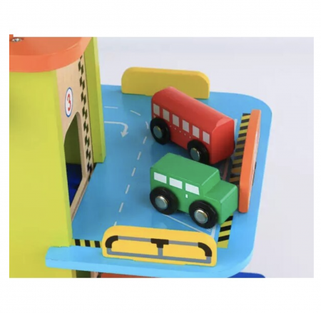 Parcare supraetajata cu 3 nivele si heliport, 23 piese din lemn [6]