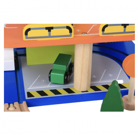 Parcare supraetajata cu 3 nivele si heliport, 23 piese din lemn [7]