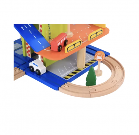 Parcare supraetajata cu 3 nivele si heliport, 23 piese din lemn [5]