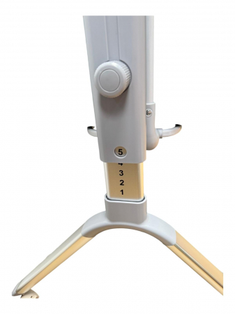 Patut co-sleeper reglabil cu functie de leagan electric, saltea inclusa, cu telecomanda si carusel muzical, A6 gri [9]