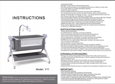 Patut co-sleeper reglabil cu functie de leagan electric, saltea inclusa, cu telecomanda si carusel muzical, A6 gri [13]