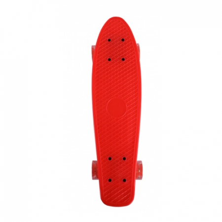 Skateboard - Penny Board Cu Lumini In Roti, rosu