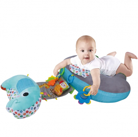 Centre de activitati - Perna 5 in 1 pentru bebelusi, de alaptat, de sustinere si centru de joaca