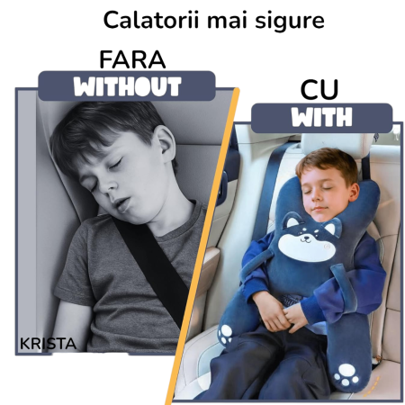 Perna din plus pentru calatorie, cu prindere de centura, suport cap, gat si corp, Verde [4]