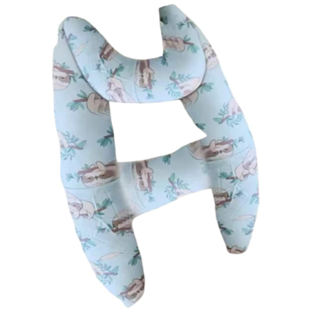 Marsupii si hamuri - Perna copii pentru masina, cu prindere de centura, suport cap, gat si corp, Bleu