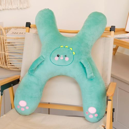 Marsupii si hamuri - Perna din plus pentru calatorie, cu prindere de centura, suport cap, gat si corp, Verde