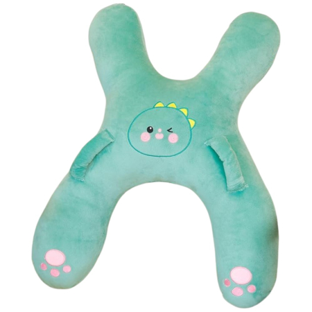 Marsupii si hamuri - Perna din plus pentru calatorie, cu prindere de centura, suport cap, gat si corp, Verde