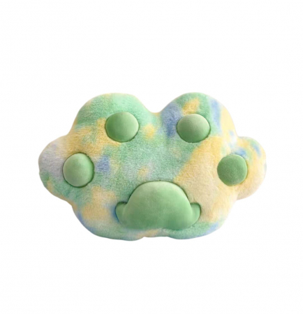 Jocuri si Jucarii - Perna Labuta de animal din plus, 50 cm, verde deschis