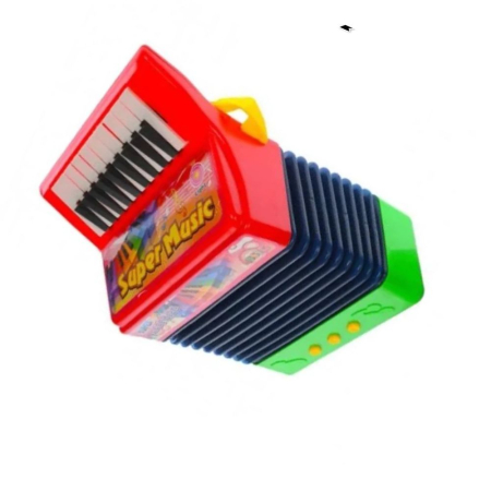Acordeon De Jucarie Copii Cu Lumini Intermitente Si Burduf Extensibil 21.3x29 cm 3 Ani [3]