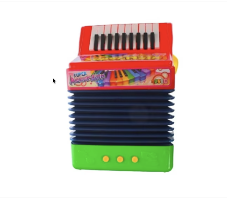 Acordeon De Jucarie Copii Cu Lumini Intermitente Si Burduf Extensibil 21.3x29 cm 3 Ani [2]