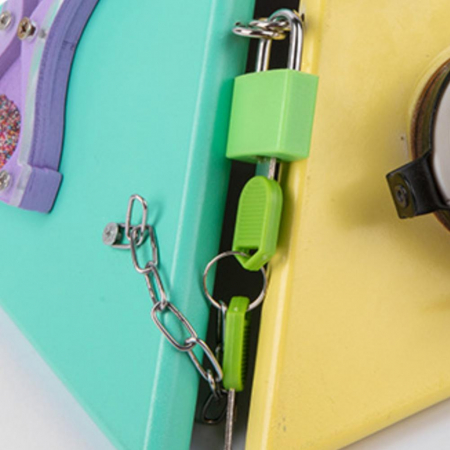 Piramida Montessori cu 25 de activitati Tine-l Ocupat si Invata-l, din lemn [9]