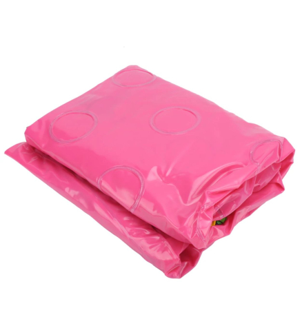 Piscina gonflabila copii cu podea gonflabila, 3 inele roz, 150 cm [5]