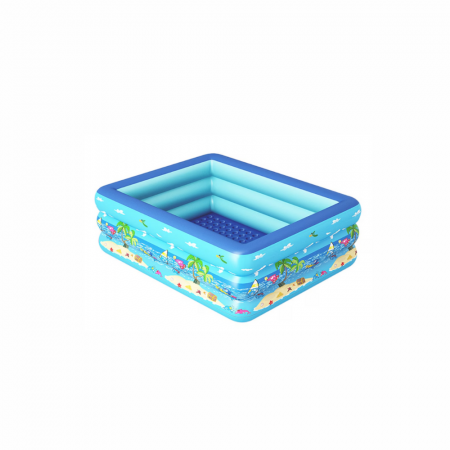 Gonflabile - Piscina gonflabila cu podea gonflabila, dreptunghiulara 180 x 135 x 55 cm