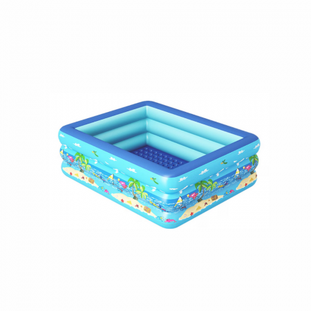 Gonflabile - Piscina gonflabila cu podea gonflabila, dreptunghiulara 210 x 138 x 55 cm