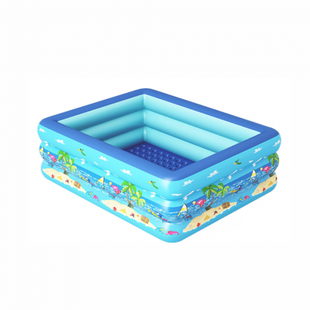 Piscine si saltele gonflabile - Piscina gonflabila cu podea gonflabila, dreptunghiulara 260 x 165 x 58 cm