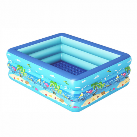 Piscine si saltele gonflabile - Piscina gonflabila cu podea gonflabila, dreptunghiulara 290 x 165 x 58 cm