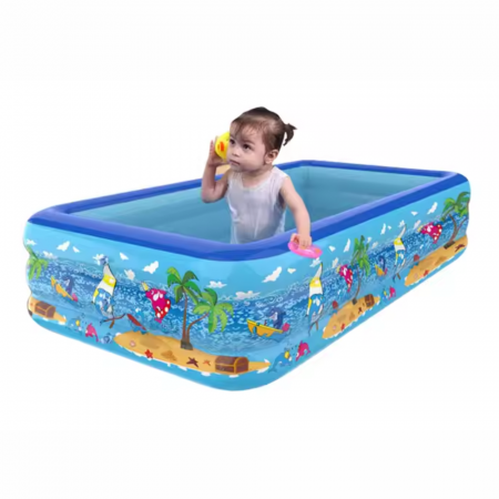 Piscina gonflabila cu podea gonflabila, dreptunghiulara 180 x 135 x 55 cm [2]