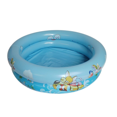 Jocuri si Jucarii - Piscina gonflabila pentru bebelusi si copii mici, 70x70x22 cm, pana la 3 ani, Bleu