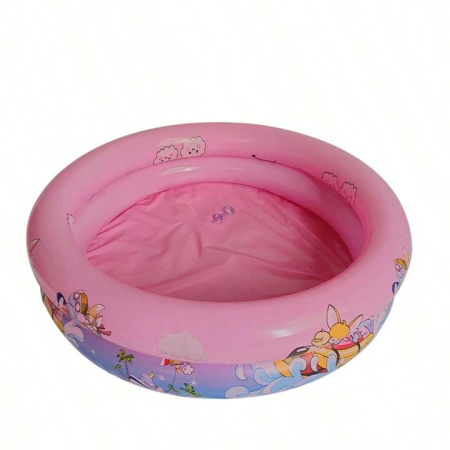 Jocuri si Jucarii - Piscina gonflabila pentru bebelusi si copii mici, 70x70x22 cm, pana la 3 ani, Roz