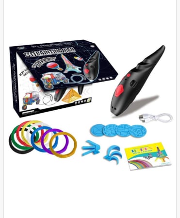 Jocuri si Jucarii - Pix 3D cu 8 filamente si incarcator USB