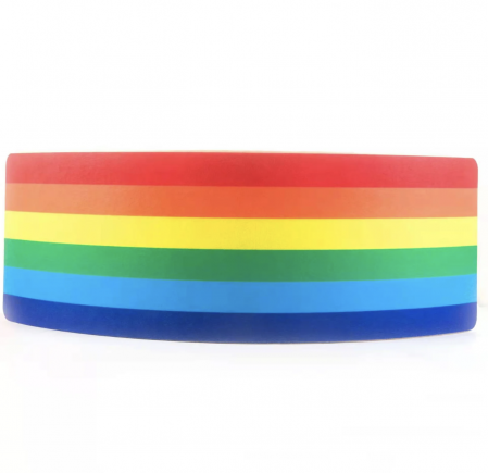 Placa de echilibru din lemn, Balance Board - Curcubeu [2]