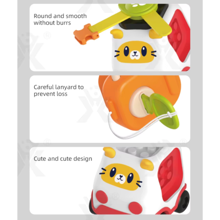 Set 5 piese pentru Placa interactiva cu masinuta si cuburi senzoriale, 18 luni+ [8]