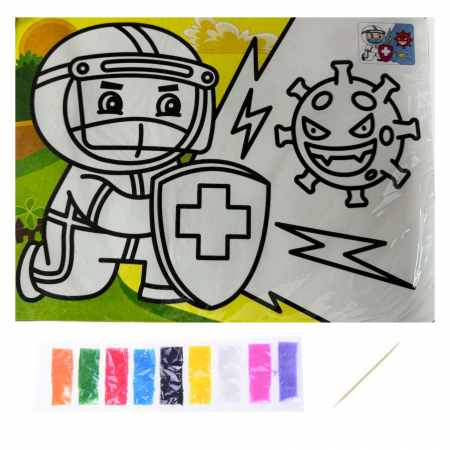 Planssa A4 Pictura cu Nisip colorat, B2