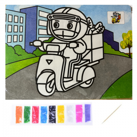 Planssa A4 Pictura cu Nisip colorat, B3