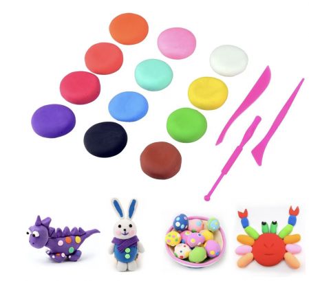 Set Plastilina Colorata pentru Modelaj – 32 Culori si Accesorii [3]