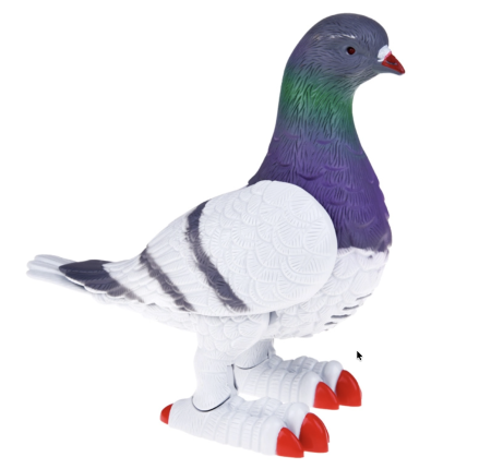 Jucarii interactive - Porumbel interactiv realist – jucarie educativa cu miscare, sunete si aripi mobile