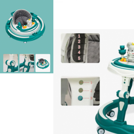 Premergator si Antemergator reglabil pe inaltime, Trei Prieteni, gri [3]