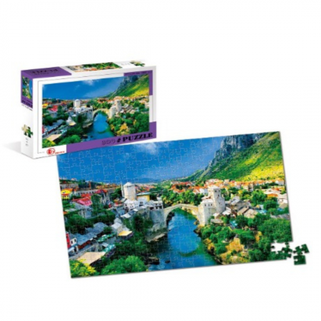 Jocuri si Jucarii - Puzzle clasic, 300 piese, Orasul de langa munte