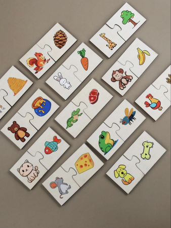 Puzzle de Asociere cu Animale si evolutia lor, 24 Piese [3]