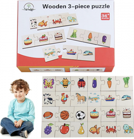 Puzzle de Asociere cu Animale sau obiecte similare, 24 piese [5]