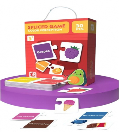 Puzzle educativ 30 piese mari Culori - Potrivim si invatam Culorile si Engleza [3]