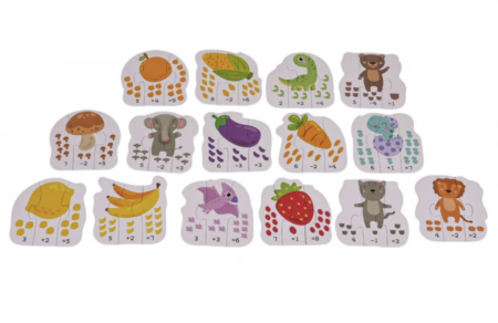 Puzzle educativ 45 piese mari Matematica – Invatam adunarea prin imagini [3]