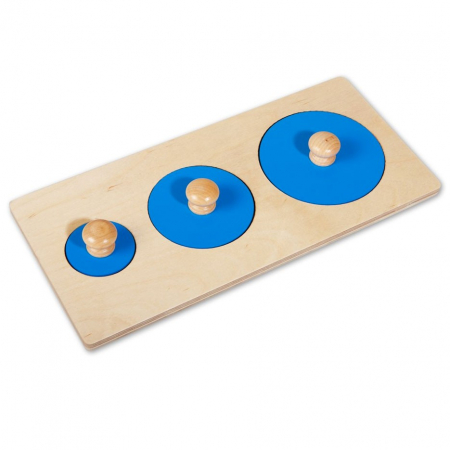 Puzzle lemn, incastru - Puzzle Incastru de Mari Dimensiuni, cu Cercuri